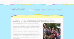 Desktop Screenshot of holycrosspreschoolojai.com